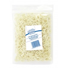 Show Tech biele latexové gumičky, 1000 ks, priemer 0,8 cm