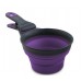 Dexas Skladacia KlipScoop 3v1 Medium 237ml - skladacia odmerka na potraviny, s klipom na uzavretie vrecka, stredna - fialova