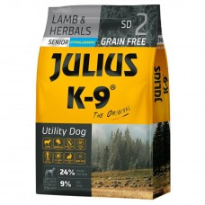 Julius K-9 Lamb & Herbals Senior - bezobilné krmivo pre seniorov a psov s nadváhou, jahňacie mäso s bylinkami - 3kg