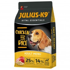 Julius-K9 Vital Essentials Chicken & Rice Adult 12kg - kompletné krmivo pre psov, kuracie mäso s ryžou