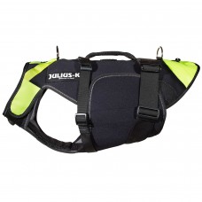 Multifunkčná vesta Julius-K9 Neon - vesta na plávanie pre psov, rehabilitačná - L