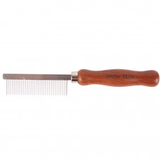 Show Tech Rosewood Handle Comb Fine 18cm - hrebeň pre psov a mačky, hustý rozstup zubov