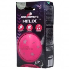 Dog Comets Helix 8cm - interaktívna loptička pre psa, svieti a vydáva zvuky - Ružová
