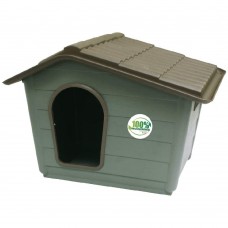 Rekord Eco chovateľská stanica L 99x70x75cm - búda pre psa vyrobená zo 100% recyklovaného plastu - zelená