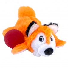 KONG Cozie Pocketz Fox - plyšová hračka pre psa, líška s loptičkami