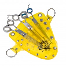 P&W Transparent Tool Case – puzdro, puzdro na nožnice a príslušenstvo na starostlivosť o vlasy – žltá