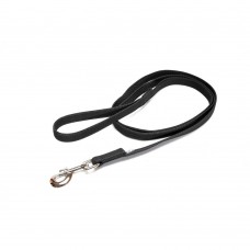 Julius K9 Supergrip Color &amp;amp; Grey Training Leash Black - tréningové vodítko s rukoväťou, čierne, protišmykové - 120cm/20mm