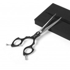 Shernbao Shark Curved Scissors 6,5" - ľahké, zakrivené nožnice na strihanie v kórejskom štýle, čierne