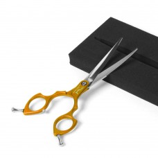 Shernbao Shark Curved Scissors 6,5" - ľahké, zakrivené nožnice na strihanie vlasov v kórejskom štýle, zlaté