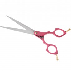 Special One Dolly Straight Scissors 7" - profesionálne a ľahké rovné nožnice, na strihanie v ázijskom štýle - červená