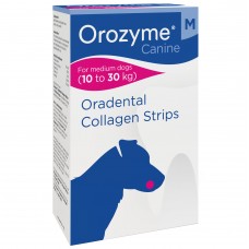 Orozyme Oradental Collagen Stripes M - kolagénové dentálne maškrty pre stredne veľké psy