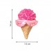 KONG Crackles Scoopz - szeleszcząca zabawka dla kota, z kocimiętką, rożek lodowy - Różowy