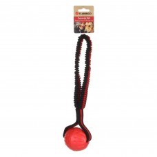 Flamingo Expanda Ball - piłka z elastycznym uchwytem, czarno-czerwona - S