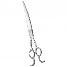 Henbor Infinity Pet Line Curved Scissors - profesjonalne nożyczki do strzyżenia zwierząt, gięte - 7,5
