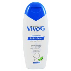 Vivog Poils Blancs Shampoo - szampon dla psów o białej i jasnej sierści - Pojemność: 200ml