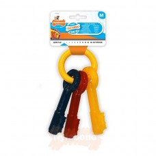 Nylabone Puppy Chew Keys - gryzak o zapachu bekonu dla szczeniaka, w kształcie kluczy - M