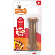 Nylabone Extreme Chew Bacon Bone - wytrzymały gryzak dla psa, o smaku bekonu - XS