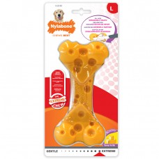 Nylabone Cheese Extreme Texture Cheese Bone - gryzak dla psa, smak sera, do smarowania przysmakiem - L