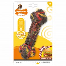 Nylabone Strong Rubber Bone - gumená kosť pre psa, s vôňou syra a slaniny - M Nylabone Strong Rubber Bone - gumená kosť pre psa, s vôňou syra a slaniny - M
