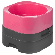 Pet Weighter Pet Bowl Complete Pink - podwyższona miska dla psa, z ciężką podstawą, fuksja - L