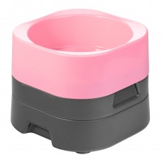 Pet Weighter Pet Bowl Complete Baby Pink - podwyższona miska dla psa, z ciężką podstawą, różowa - M