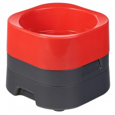 Pet Weighter Pet Bowl Complete Red - vyvýšená miska pre psa, s ťažkým podstavcom, červená - M