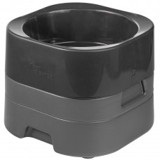 Pet Weighter Pet Bowl Complete Grey - vyvýšená miska pre psa, s ťažkým podstavcom, šedá - L