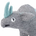Resploot Cuddlers Black Rhino - maskot psa, nosorožec vyrobený z recyklovaných materiálov, s pískadlom