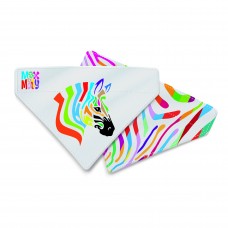Max&Molly Reversible Magic Zebra Bandana - šatka pre psa, obojstranná, dúhový vzor zebry - L