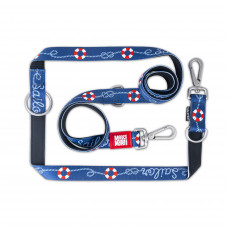Max&Molly Multi-Leash Sailor - odnímateľné vodítko pre psa, námorný vzor, 200 cm - M