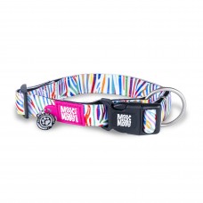 Max&Molly GOTCHA! Smart ID Collar Magic Zebra - obojok s príveskom smart Tag pre psov, dúhový vzor zebra - XS