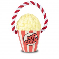 Max&Molly Pop the Corn - hračka pre psa s povrazom, latexové vedierko na popcorn s pískadlom