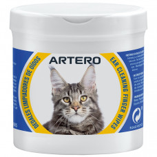 Artero Ear Cleaning Finger Wipes Cat 50szt. -  antybakteryjne chusteczki do czyszczenia uszu kota, w formie nakładek na palec