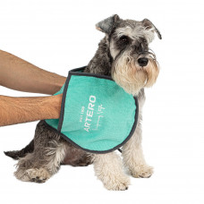 Artero Zumba Towel 64x23cm - ręcznik z mikrofibry dla małego psa i kota, z kieszeniami na dłonie