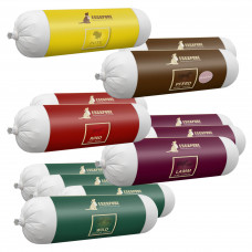 Escapure Wurst 12x 400g - mokré krmivo pre psov, mäsová tyčinka, mix chutí Escapure Wurst 12x 400g - mokré krmivo pre psov, mäsová tyčinka, mix chutí