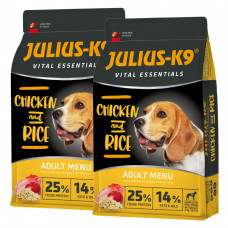 Julius-K9 Vital Essentials Chicken & Rice Adult - pełnowartościowa karma dla psa, kurczak z ryżem - 2x 12kg