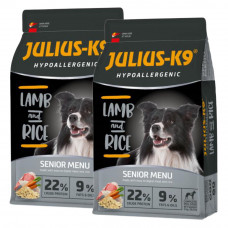 Julius-K9 Hypoallergenic Lamb & Rice Senior - hipoalergiczna karma dla psa seniora, jagnięcina z ryżem - 2x 12kg