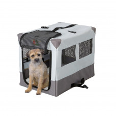 MidWest Canine Camper - látková klietka pre psov a mačky, šedá - S