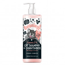 Bugalugs Luxury 2in1 Papaya & Coconut Cat Shampoo 500ml - szampon z odżywką dla kota, oczyszcza i pielęgnuje