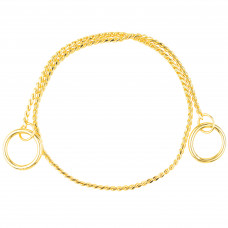 Show Tech Snake Chain Gold - elegancki złoty łańcuszek wystawowy, metalowy  - 35cm