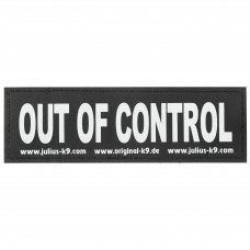 Julius-K9 Out Of Control Patch 2 ks. - Suchý zips pre Julius K9 - L postroje Julius-K9 Out Of Control Patch 2 ks. - Suchý zips pre Julius K9 - L postroje