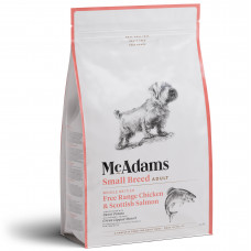 McAdams Small Breed Free Range Chicken  & Salmon - wypiekana karma dla małego psa, kurczak z wolnego wybiegu i łosoś - 2kg