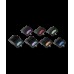 Andis Clip Comb Set - sada 7 ks plastových Snap-On medzikusov a úložného puzdra