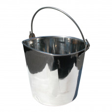 Show Tech Pail Flat Side - nerezové vedierko so sploštenou stranou, pre klietku - 950 ml