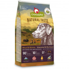 GranataPet Natural Taste Venison & Bufallo - bezzbożowa karma dla psa, dziczyzna i bawół - 4kg