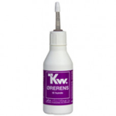 KW Ear Cleaner 100 ml - tekutý bez alkoholu na čistenie uší psov a mačiek, s aloe a chlórhexidínom