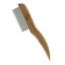 Mikki Bamboo Fine Anti-Tangle Comb - bambusový hrebeň s malým rozstupom zubov, otočné kolíky
