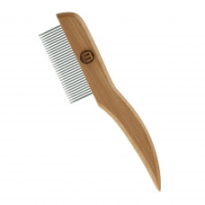 Mikki Bamboo Medium Anti-Tangle Comb - bambusový hrebeň so strednou roztečou zubov, otočné kolíky