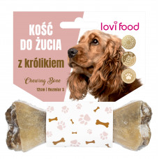 Lovi Food Chewing Bone with Rabbit S - kość do żucia dla psa, z królikiem, śliwką i rozmarynem