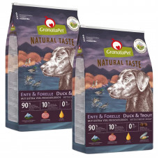 GranataPet Natural Taste Duck & Torut - bezzbożowa karma dla psa, kaczka i pstrąg - 2x 12kg